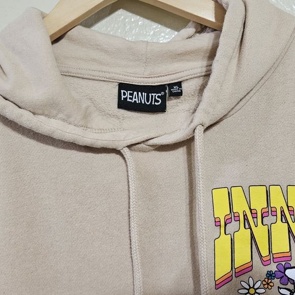 Peanuts Tan Boxy Graphic Sweatshirt - Picture 4 of 14